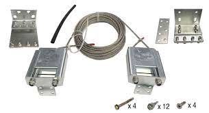 Ranger Telescopic Gate System วัสดุเหล็ก สีเงิน