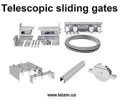 Ranger Telescopic Gate System วัสดุเหล็ก สีเงิน