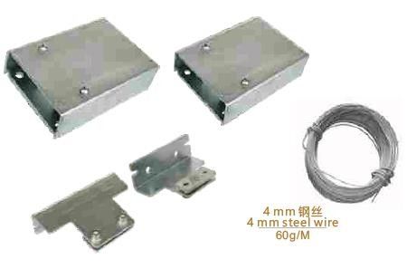 Ranger Telescopic Gate System วัสดุเหล็ก สีเงิน