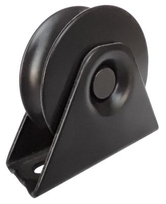 98mm 4 '' Heavy Duty Driveway Gate Wheels V Groove Iron สังกะสี