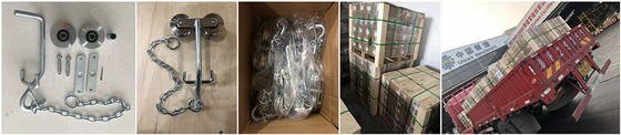Zinc Silver Banana Cableway Roller ISO9001 SGS