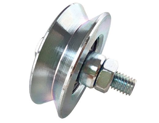 ลูกกลิ้งประตูบานเลื่อนขนาด 100 มม. พร้อมสลักเกลียว 3 &quot;4&quot; V Groove Gate Wheels