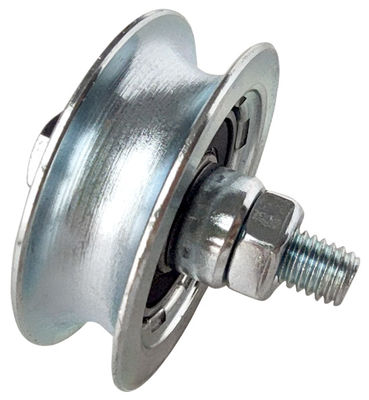 ลูกกลิ้งประตูบานเลื่อนขนาด 100 มม. พร้อมสลักเกลียว 3 &quot;4&quot; V Groove Gate Wheels