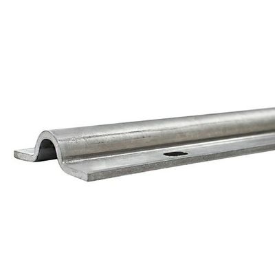 2.9m Silver Steel U Profile รางเลื่อนประตูด้านล่างรางสำหรับที่เปิดประตู