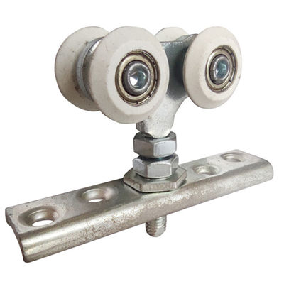 Closet 25mm 4 ล้อประตูบานเลื่อนลูกกลิ้งล้อประตูโรงนาสำหรับงานหนัก Wall Guides Flush Mount