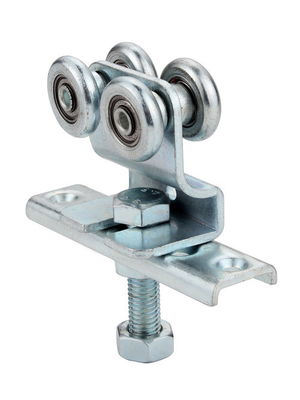 28 มม. 38 มม. 54 มม. Heavy Duty Commercial บานเลื่อนประตู Rollers Rail Trolley Wheel