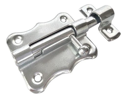 ความปลอดภัยสองกลอนห้องน้ำประตูบานเลื่อน Bolt / Gate Latch Tower Sliver Zinc Steel
