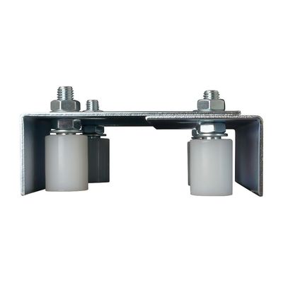 90 องศา Double Roller ประตูบานเลื่อนด้านบน Roller Bracket Fixing 70mmX50mm