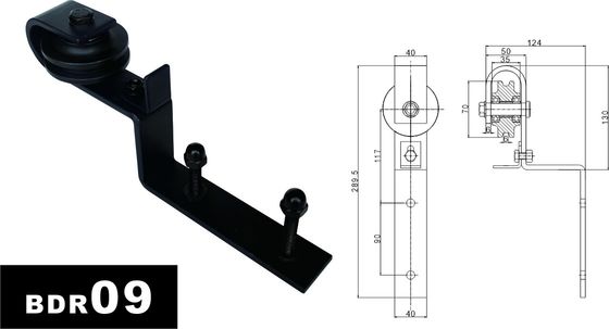 16 ฟุต 14 ฟุต 13 ฟุต 12 ฟุต 10 ฟุตฮาร์ดแวร์ประตูยุ้งข้าวติดตาม 2m 3m 4m Roller Jointed