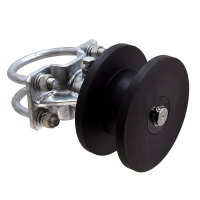 Chain Link Steel Square Nylon Cantilever Roller สำหรับรั้วประตู