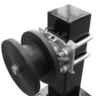Chain Link Steel Square Nylon Cantilever Roller สำหรับรั้วประตู