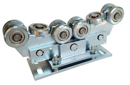 ชุดประตูบานเลื่อนเท้าแขนไฟฟ้า 10 ล้อสำหรับราง 80x80 68mm Carriage Roller แผ่นปรับระดับได้