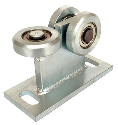 68mm เหล็ก cantilever สไลด์ประตูลูกกลิ้งล้อรถ 3 ล้อสีขาว zinc