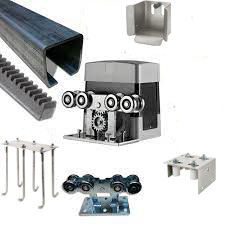 ชุบทองสีเงิน Complete KIT สำหรับ 5 ล้อ Cantilever Gate System สำหรับ Medium Gates
