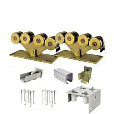 ชุบทองสีเงิน Complete KIT สำหรับ 5 ล้อ Cantilever Gate System สำหรับ Medium Gates