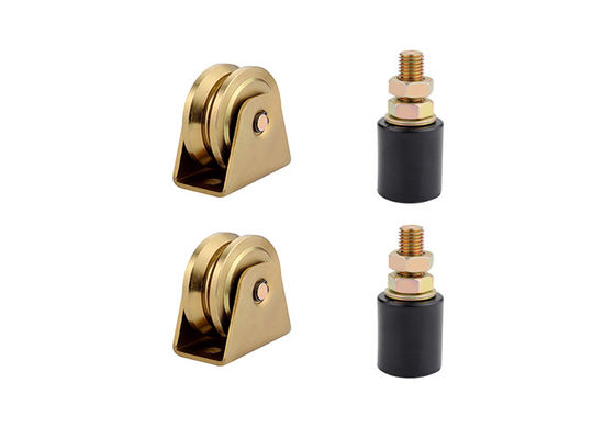 ลูกกลิ้งคู่มือไนล่อนสีเงินสังกะสีขนาดเล็กพร้อมตลับลูกปืน 40mm