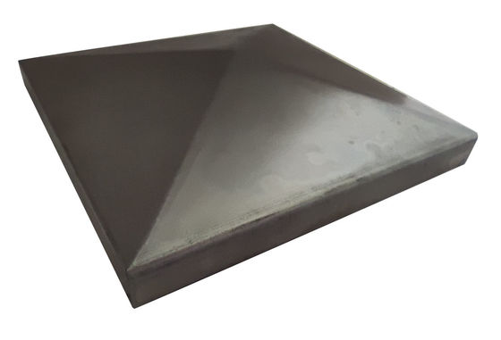 40x40 3 5/8 X 3 5/8 2 X 2 ฝาโพสต์รั้วเหล็กเคลือบสังกะสีสีขาว Pyramid Coverall