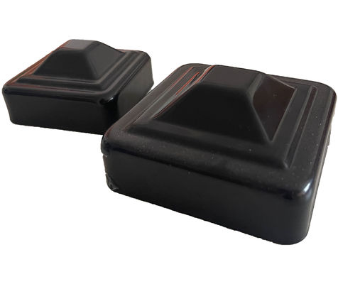 2 3/8 &quot;2 1/2&quot; ฝาโพสต์รั้วสังกะสี 6x6 4x4 ผงเคลือบรอยเชื่อมภายในภายนอก 4 ขั้นตอน