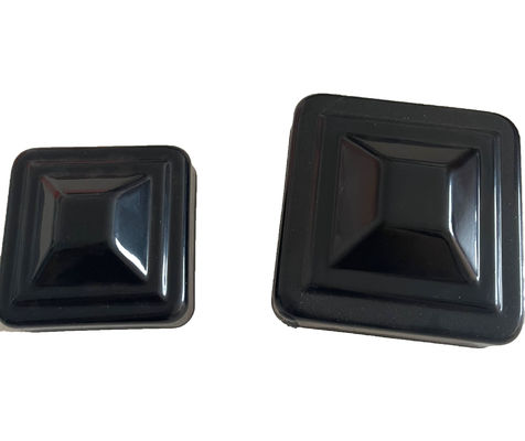 2 3/8 &quot;2 1/2&quot; ฝาโพสต์รั้วสังกะสี 6x6 4x4 ผงเคลือบรอยเชื่อมภายในภายนอก 4 ขั้นตอน