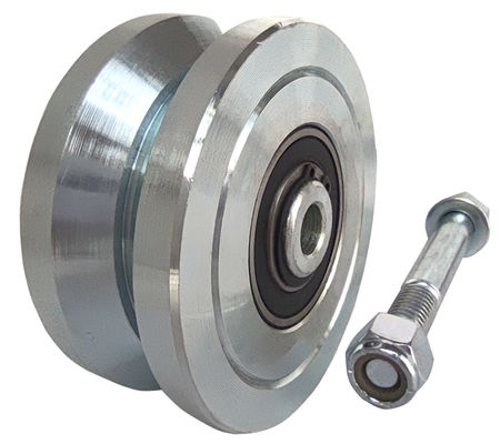3 &quot;4'' 6 &quot;V-Groove Gate Wheel สำหรับ V-Profile รางเลื่อนประตูเหล็กแข็ง 3000 Lbs 5000 Lbs