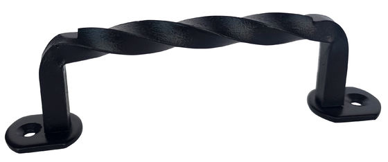 Black Barn Gate Hardware เหล็ก 6 1/5 '' Twist Barn Door Handles And Pulls