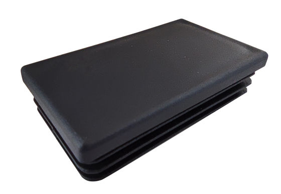 40x75mm 3 &quot;เหล็กชุบสังกะสีสแควร์โพสต์ Cap Flat Rhs พลาสติก Push In Insert Tube