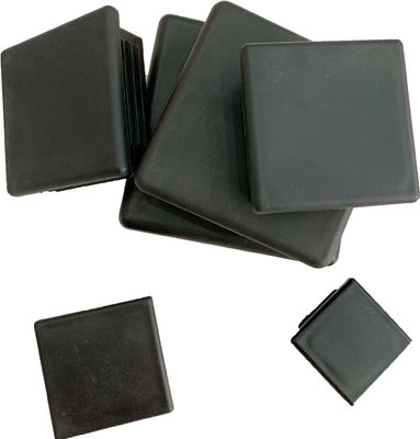 40x75mm 3 &quot;เหล็กชุบสังกะสีสแควร์โพสต์ Cap Flat Rhs พลาสติก Push In Insert Tube