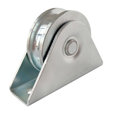 3 นิ้ว 75 มม. บานเลื่อนประตูแบริ่งล้อ Heavy Duty U Groove เหล็กชุบสังกะสี