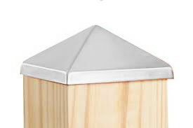 3x4 2x4 1 3/8 &quot;1 1/4&quot; ฝาโพสต์รั้วสังกะสีเสาสามเหลี่ยมโลหะหมวกเหล็กฮาร์ดแวร์