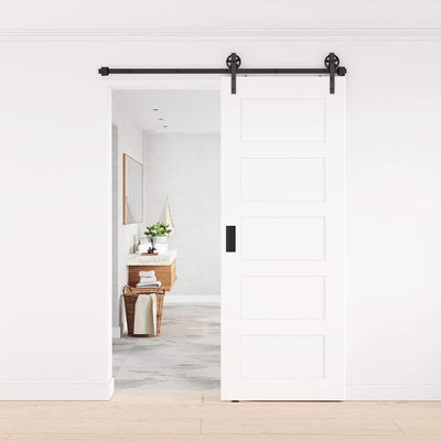 16 ft 12 ft 7 ' 8' Barn Gate Hardware ที่ยึดเพดาน ฮาร์ดแวร์ประตูยุ้งข้าวบายพาสคู่ Straight