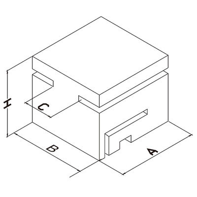 76mm 300mm Nylon Cantilever Roller Nylon Guide Block บานเลื่อนอลูมิเนียม Channel