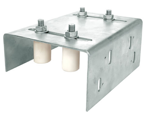 ลูกกลิ้งคู่มือไนล่อนพร้อมขายึดสำหรับขายึดประตูบานเลื่อน 40x60 Steel