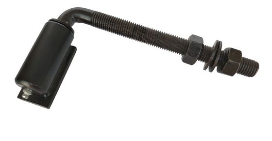 ปิดตัวเอง 7 '' เชื่อมเหล็กบนบานพับบาร์เรลยาว Bolt Steel Powder Coated Black
