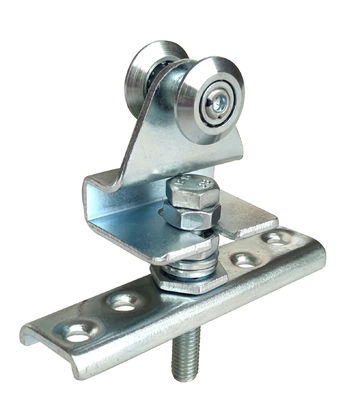 ลูกกลิ้งประตูโรงรถบานเลื่อนสังกะสี 2 พร้อมแผ่นงอสำหรับ Gate Rail GL43A