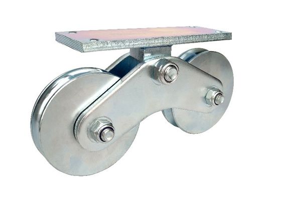 4.72 นิ้ว 120 มม. U Groove ประตูบานเลื่อนล้อ Heavy Duty Double Bottom Mount