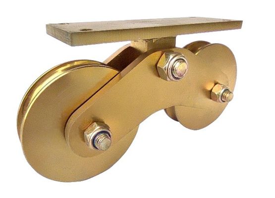 4.72 นิ้ว 120 มม. U Groove ประตูบานเลื่อนล้อ Heavy Duty Double Bottom Mount