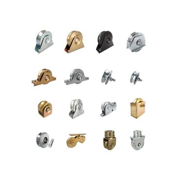 4.72 นิ้ว 120 มม. U Groove ประตูบานเลื่อนล้อ Heavy Duty Double Bottom Mount
