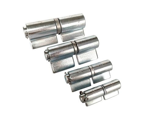 Driveway Swing Gate แบริ่งบานพับสังกะสีสีขาว 2 ขั้นตอนเชื่อมบน Pin Socket