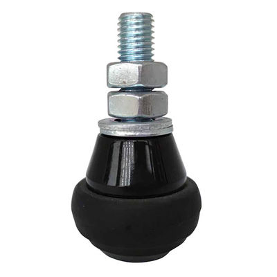 M10 M12 ไนลอนคู่มือลูกกลิ้งประตูบานเลื่อนอัตโนมัติพร้อมวงกลมยาง 60.5mm