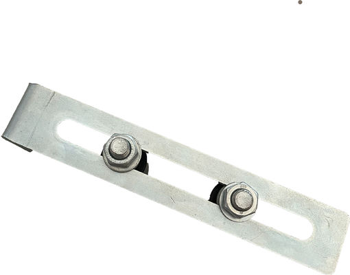 รางเลื่อนด้านบนแบบปรับได้ 40x30 Nylon Rollers White Zinc