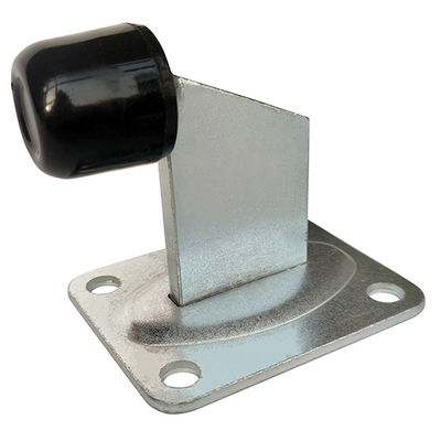 100x80 อลูมิเนียม Double Swing Gate Stopper ในพื้นเหล็กชุบสังกะสี Big Rubber