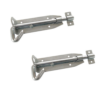กลอนประตูบานเลื่อนบาร์เรล 2 กลอนประตูบานเลื่อนอลูมิเนียมวางกลอน ล็อค Padbolt Outdoor