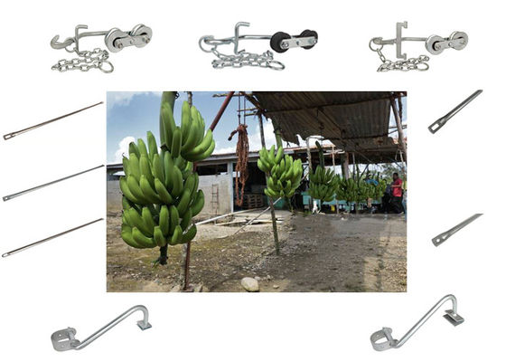 250KG Industrial Farm Banana Cableway Roller สำหรับฮาร์ดแวร์การขนส่งที่ง่าย
