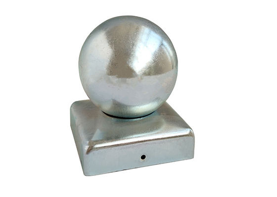 100x100 10cmx10cm Finial Round Iron Metal Ball Post Caps สำหรับ Fence