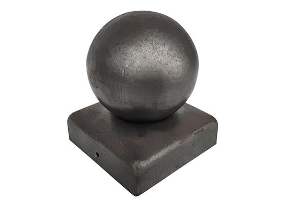 100x100 10cmx10cm Finial Round Iron Metal Ball Post Caps สำหรับ Fence