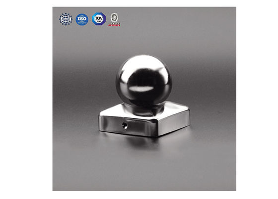 100x100 10cmx10cm Finial Round Iron Metal Ball Post Caps สำหรับ Fence