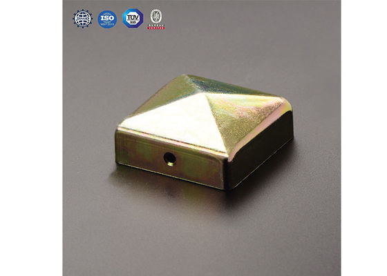 1.5 นิ้ว 2 1/2 นิ้ว 1 1/2 &quot;ฝาโลหะสี่เหลี่ยมจัตุรัส 5 X 5 3 X 3 4 X 4 พร้อมคอ