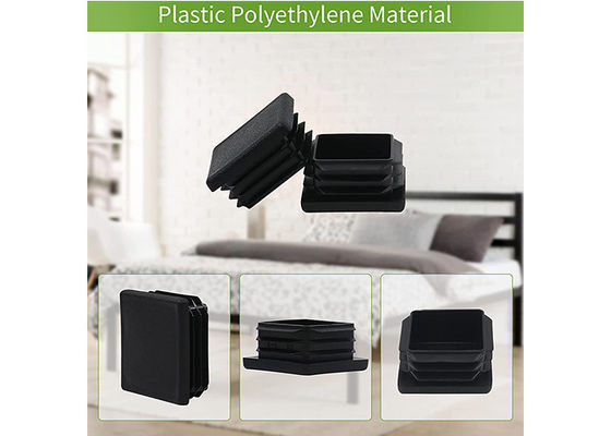 ฝาโพสต์รั้วสี่เหลี่ยม 75 มม. X 75 มม. 200x200 4x4 พลาสติกสีดำ Nylon