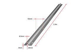 2.9m 5.8m Barn ราวแขวนบานเลื่อนรางสังกะสี V Groove Gate Track Adjustable