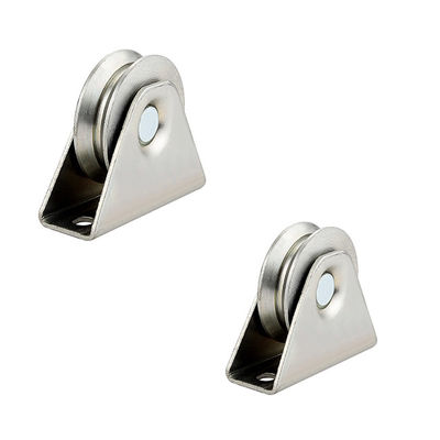 3.15 &quot;80Mm บานเลื่อนลูกกลิ้งล้อประตูแบริ่งเดียว